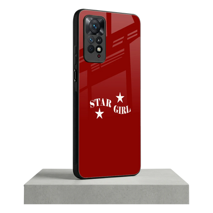 Star Girl redmi note 11 pro mobile cover | shockproof glass phone case