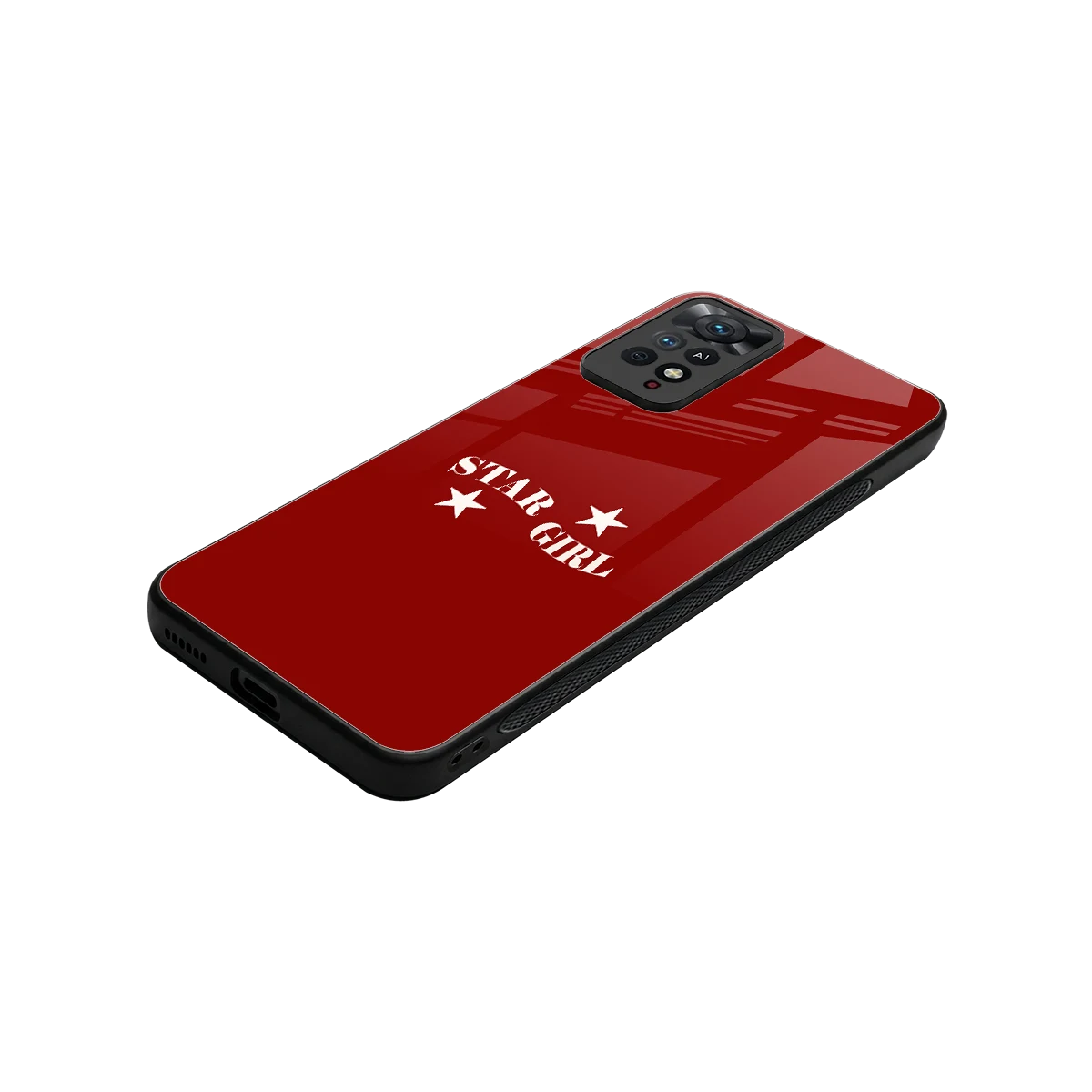Star Girl stylish phone case for redmi note 11 pro | glossy glass and slim fit