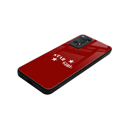 Star Girl stylish phone case for redmi note 11 pro | glossy glass and slim fit