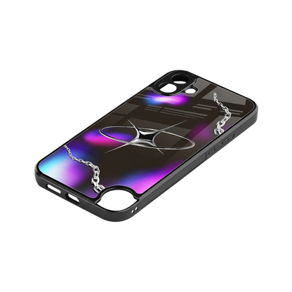 Star Luxe stylish phone case for cmf nothing phone 1 | glossy glass and slim fit