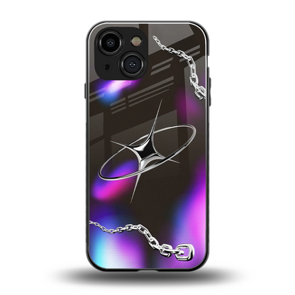 Star Luxe back phone cover | glass case for iphone 13 mini