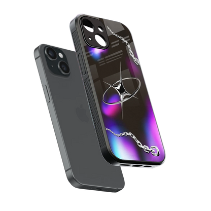 Star Luxe sleek iphone 13 cover with tempered glass back and TPU edges