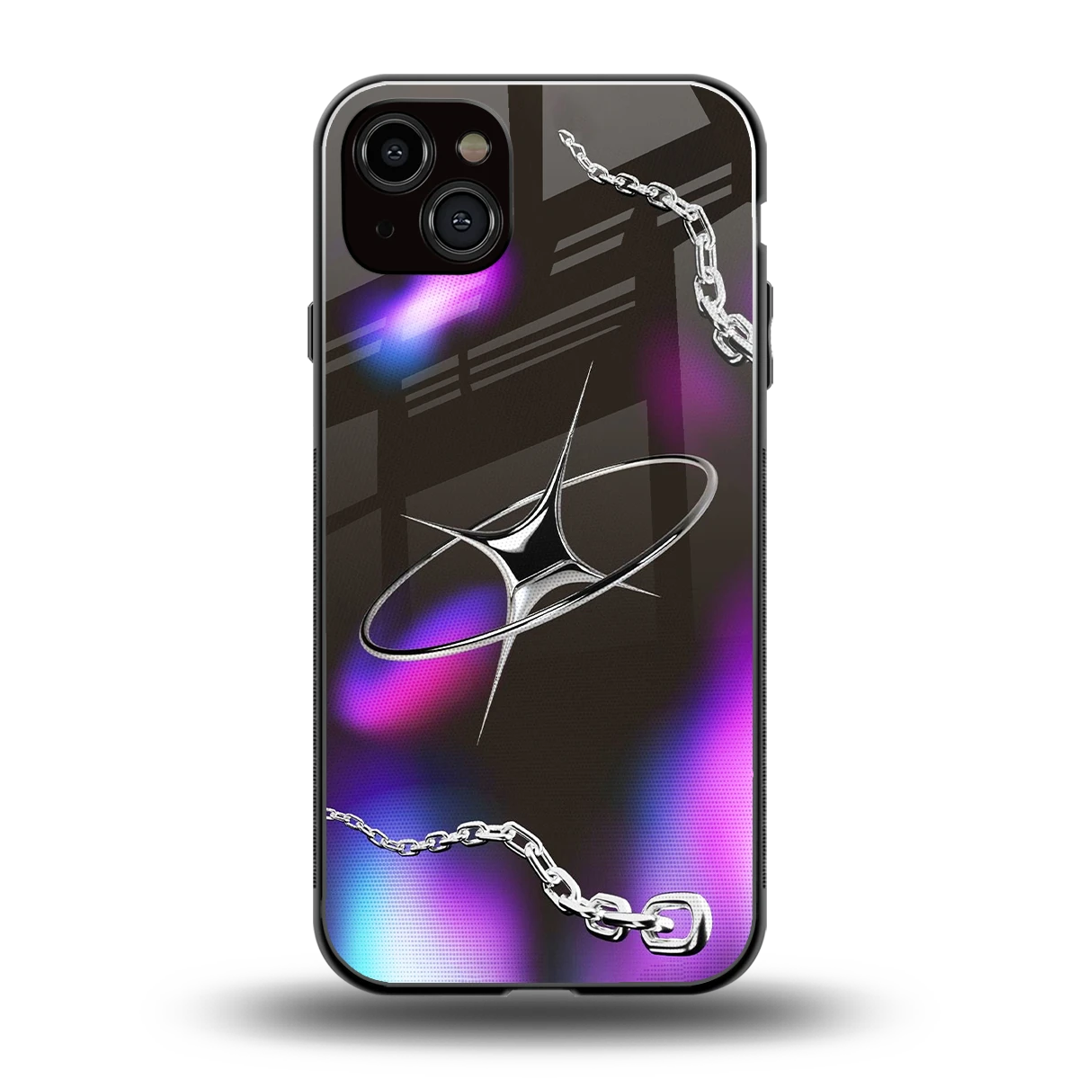 Star Luxe back phone cover | glass case for iphone 14 plus