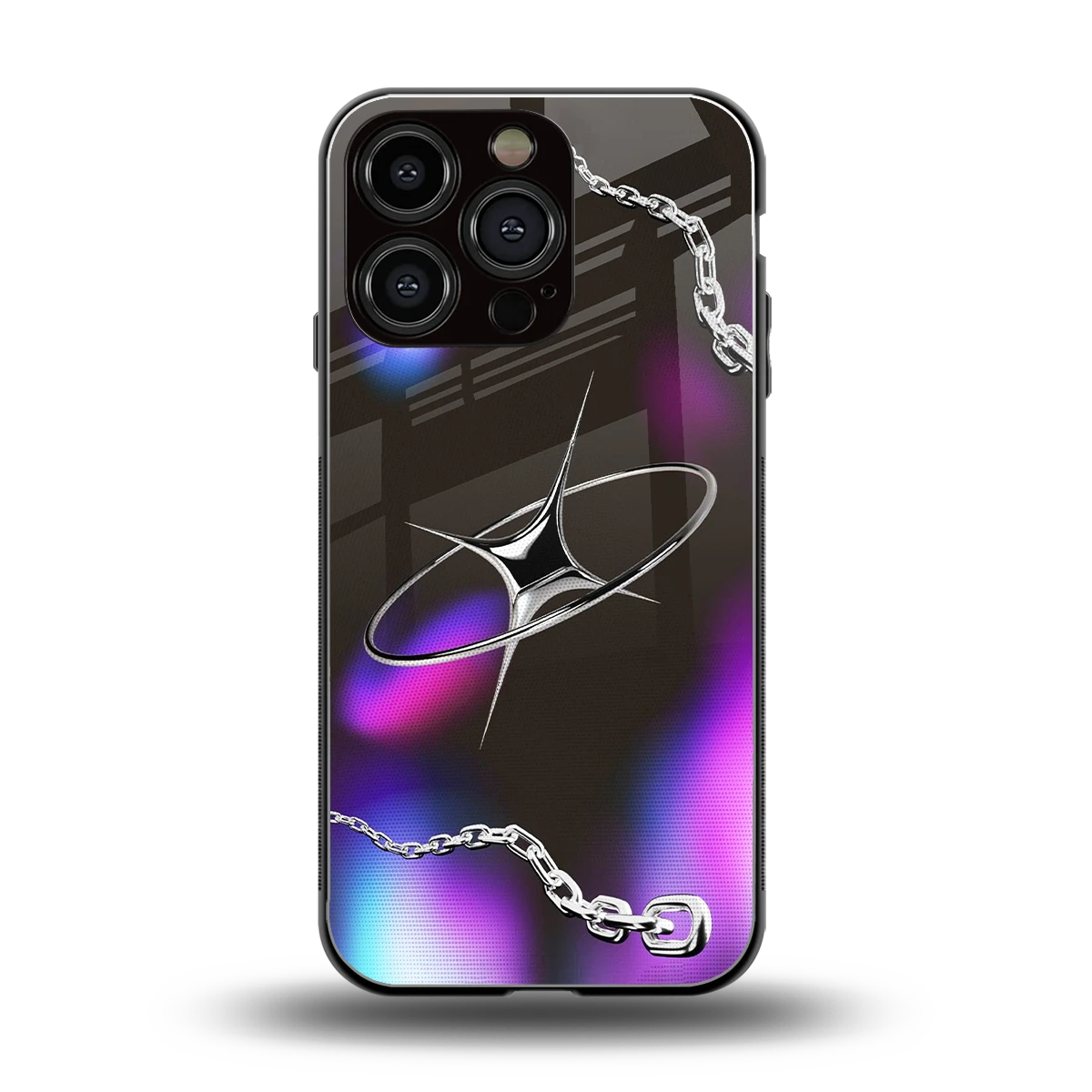 Star Luxe back phone cover | glass case for iphone 16 pro