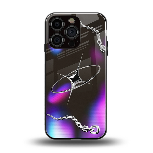 Star Luxe back phone cover | glass case for iphone 16 pro