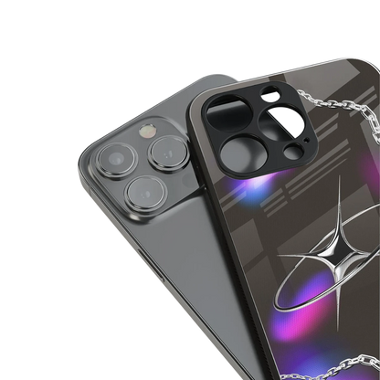 Star Luxe stylish phone case for iphone 16 pro max | glossy glass and slim fit