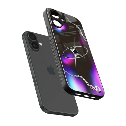 Star Luxe sleek iPhone 16 cover with tempered glass back and TPU edges