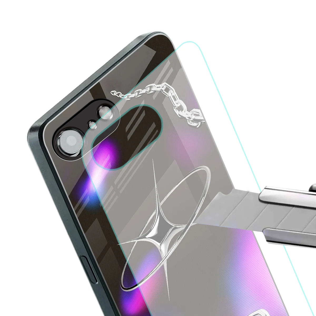 Star Luxe stylish phone case for iphone 16e | glossy glass and slim fit