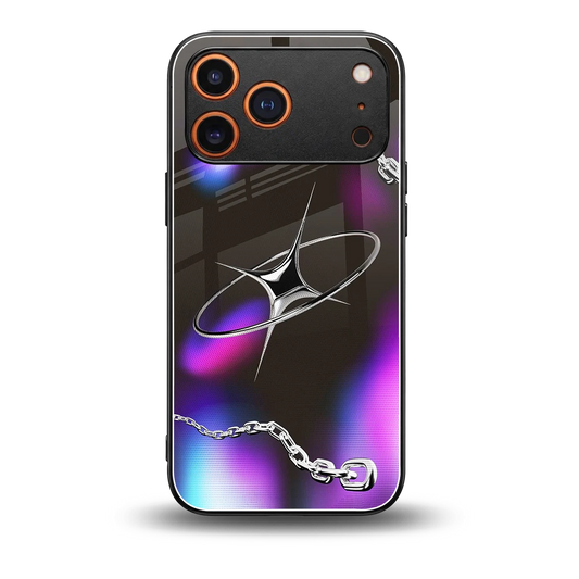 Star Luxe back phone cover | glass case for iphone 17 pro max
