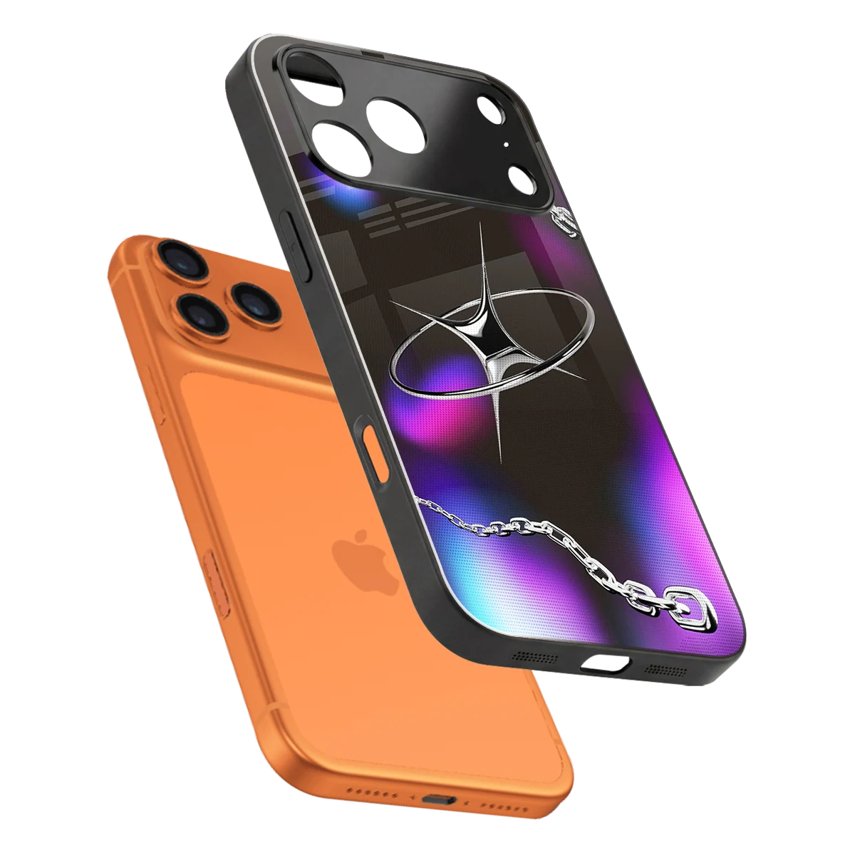 Star Luxe sleek iphone 17 pro cover with tempered glass back and TPU edges