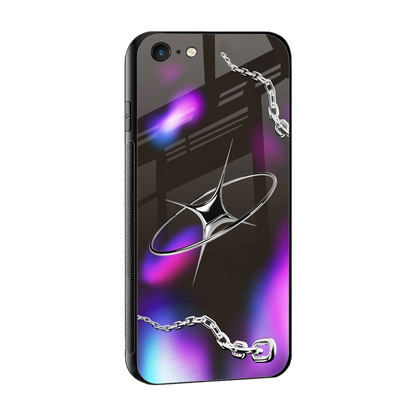 Star Luxe sleek iphone 6 cover with tempered glass back and TPU edges