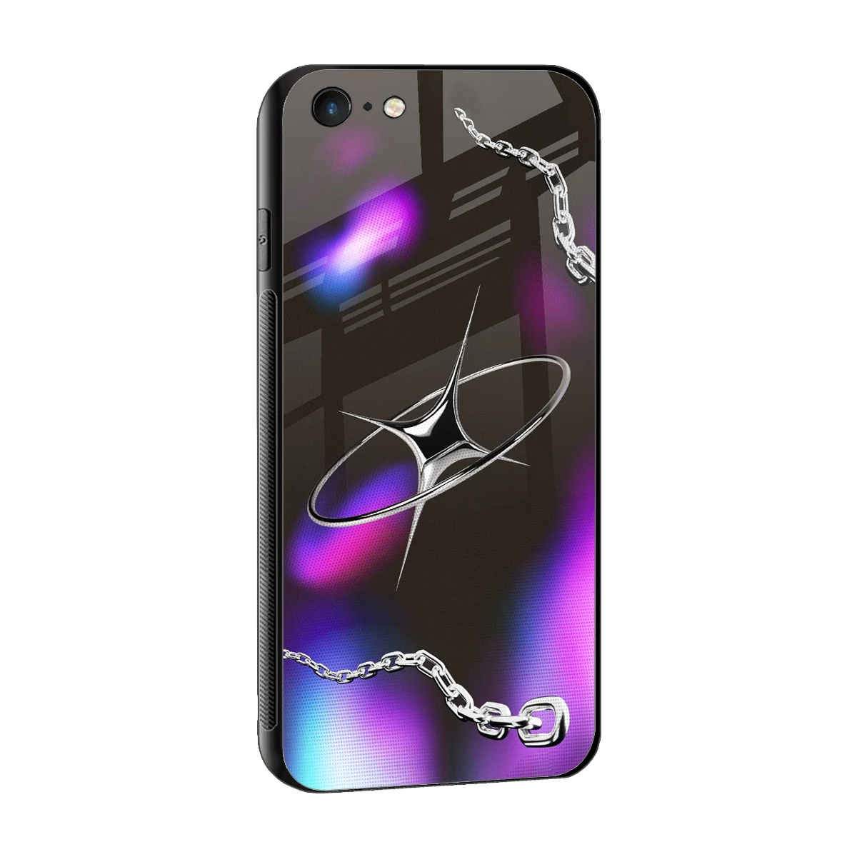 Star Luxe sleek iphone 6s plus cover with tempered glass back and TPU edges