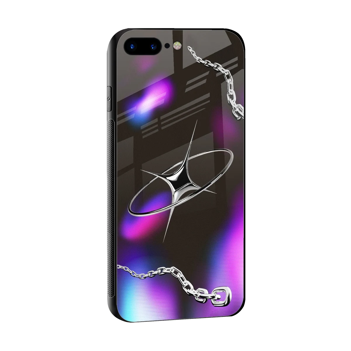 Star Luxe sleek iphone 8 plus cover with tempered glass back and TPU edges