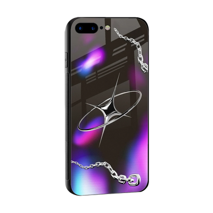 Star Luxe sleek iphone 8 plus cover with tempered glass back and TPU edges