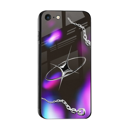 Star Luxe sleek iphone 7 cover with tempered glass back and TPU edges