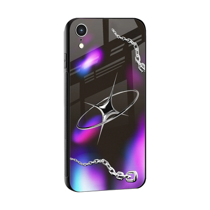 Star Luxe sleek iphone xr cover with tempered glass back and TPU edges