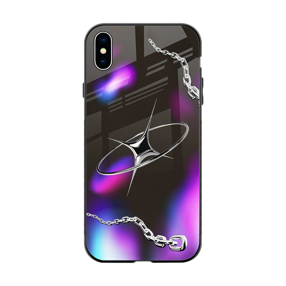 Star Luxe back phone cover | glass case for iphone xs max