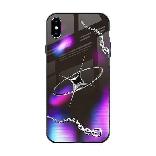 Star Luxe back phone cover | glass case for iphone xs max