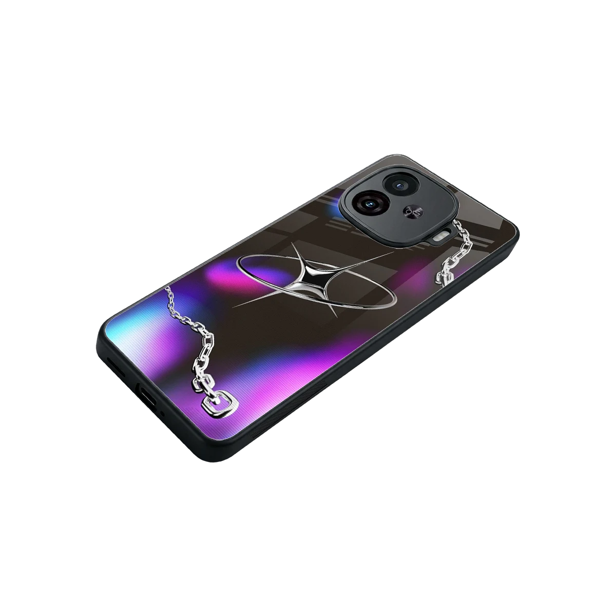 Star Luxe stylish phone case for iqoo neo 10r 5g | glossy glass and slim fit