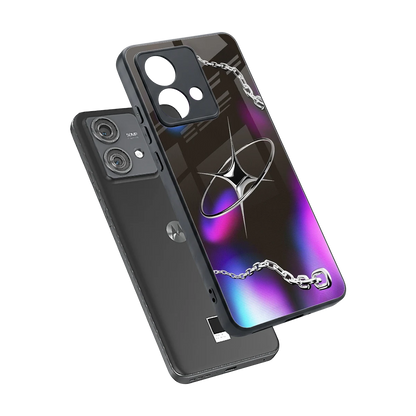 Star Luxe sleek motorola edge 40 neo 5g cover with tempered glass back and TPU edges