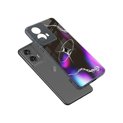 Star Luxe sleek motorola edge 50 fusion cover with tempered glass back and TPU edges