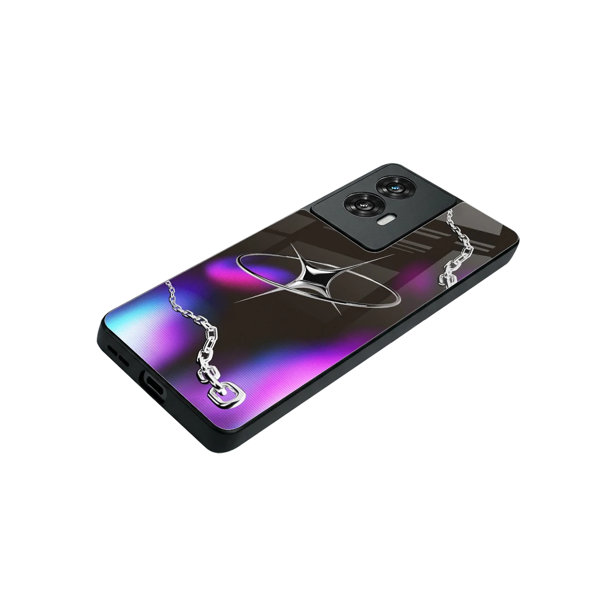 Star Luxe stylish phone case for motorola edge 50 fusion | glossy glass and slim fit