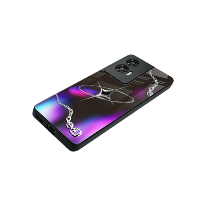 Star Luxe stylish phone case for motorola edge 50 fusion | glossy glass and slim fit