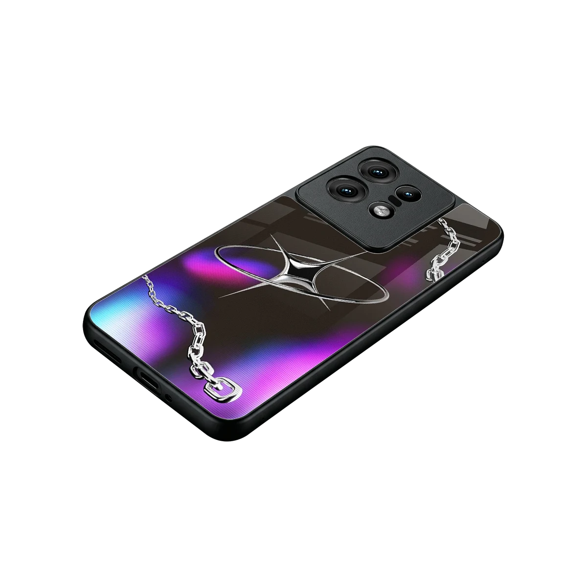 Star Luxe stylish phone case for motorola edge 50 pro | glossy glass and slim fit