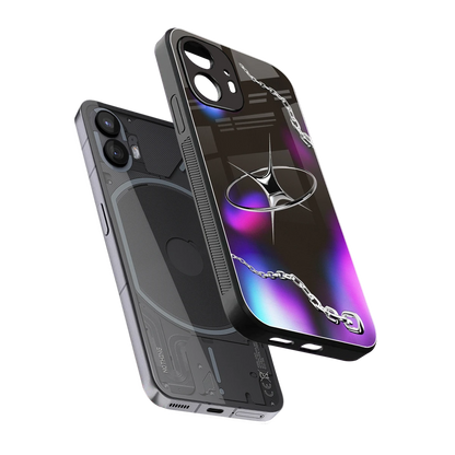 Star Luxe sleek nothing phone 2 cover with tempered glass back and TPU edges