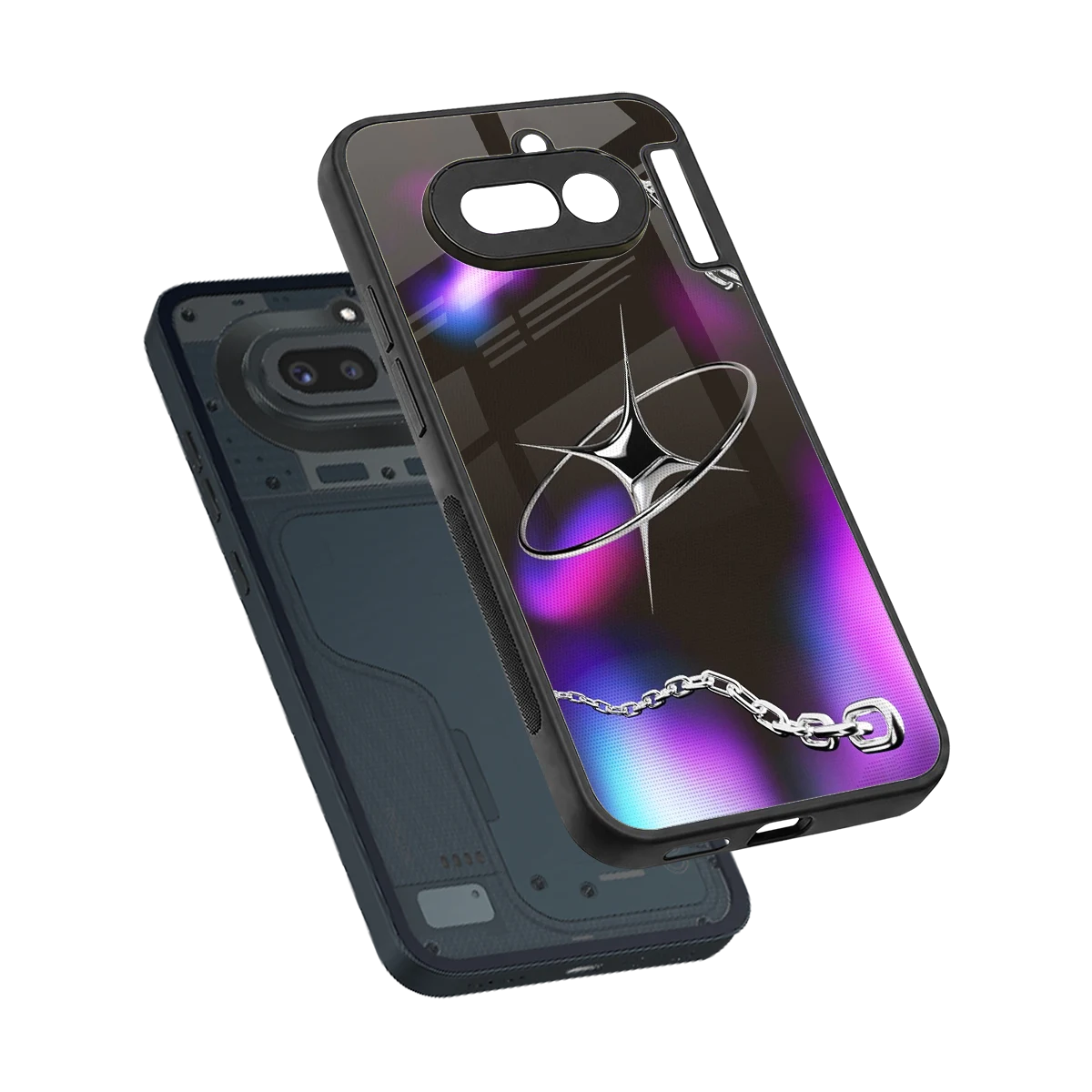 Star Luxe sleek nothing phone 4a cover with tempered glass back and TPU edges