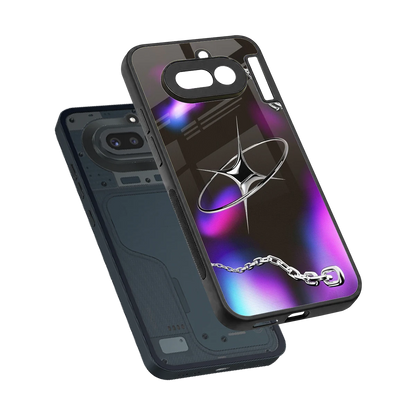Star Luxe sleek nothing phone 4a cover with tempered glass back and TPU edges