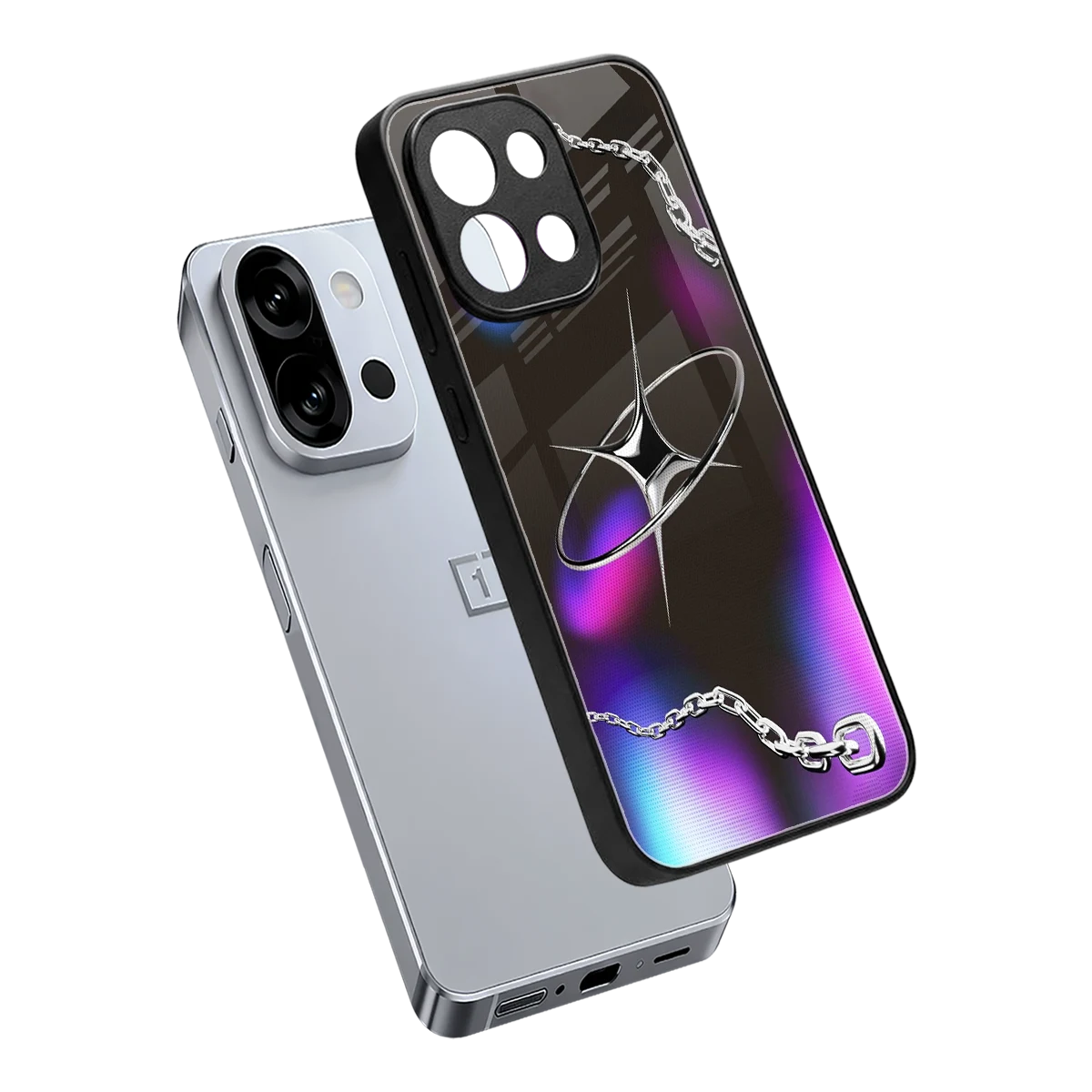 Star Luxe sleek oneplus 13s cover with tempered glass back and TPU edges