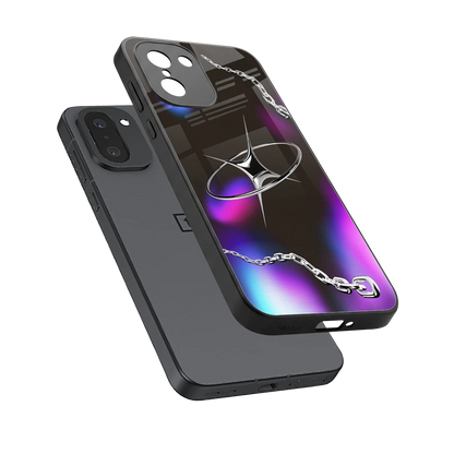 Star Luxe sleek oneplus 15r cover with tempered glass back and TPU edges