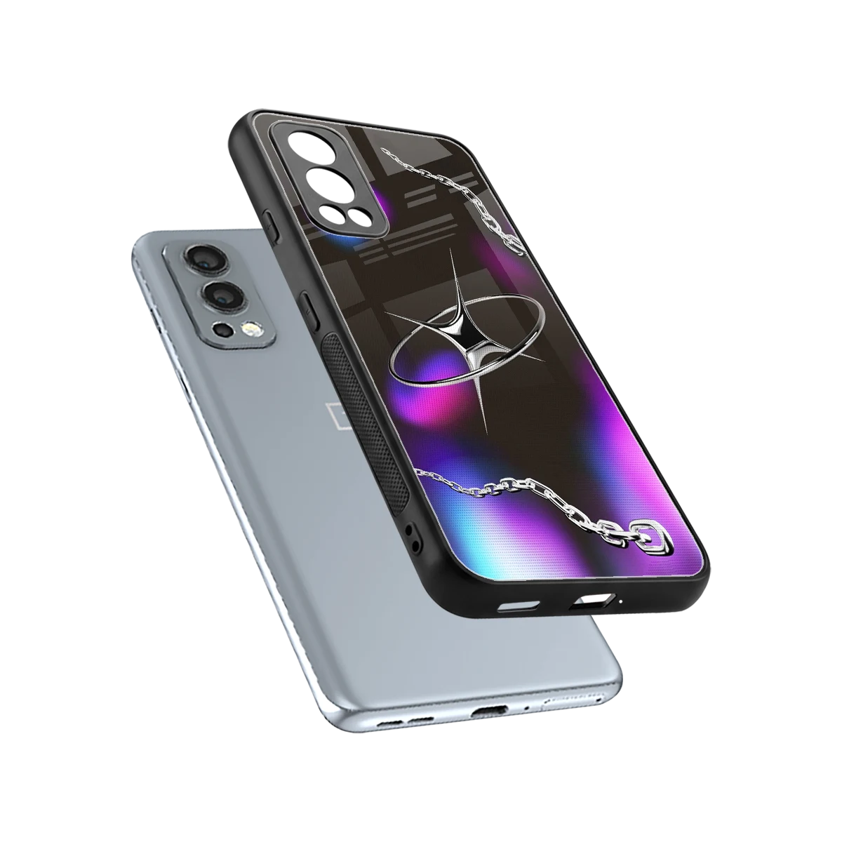 Star Luxe sleek oneplus nord 2 cover with tempered glass back and TPU edges