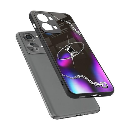 Star Luxe sleek oneplus nord 2t cover with tempered glass back and TPU edges