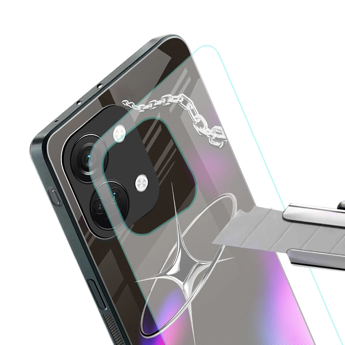 Star Luxe stylish phone case for oneplus nord 3 | glossy glass and slim fit