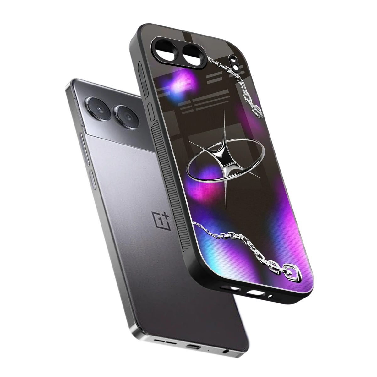 Star Luxe sleek oneplus nord 4 cover with tempered glass back and TPU edges
