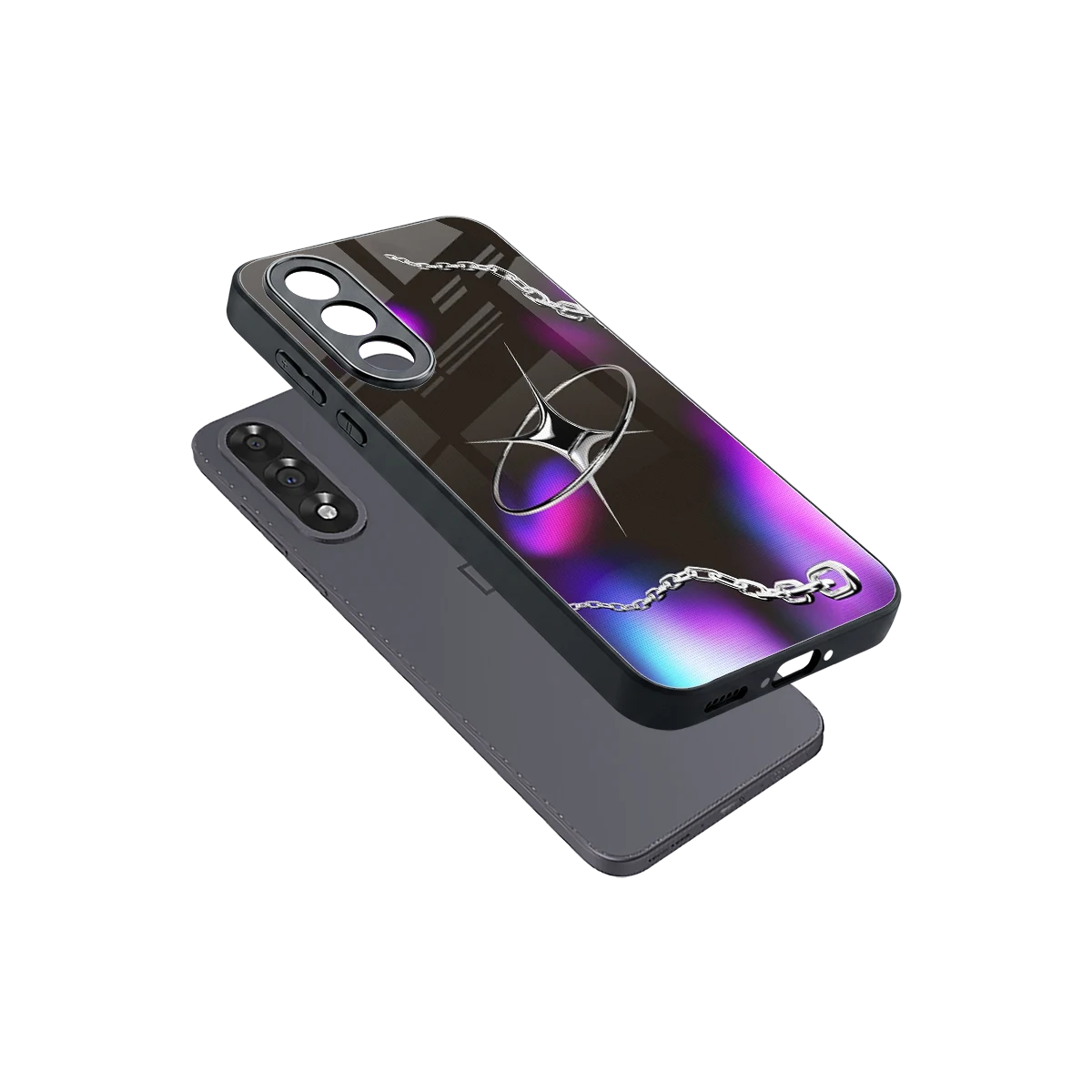 Star Luxe sleek oneplus nord 5 cover with tempered glass back and TPU edges
