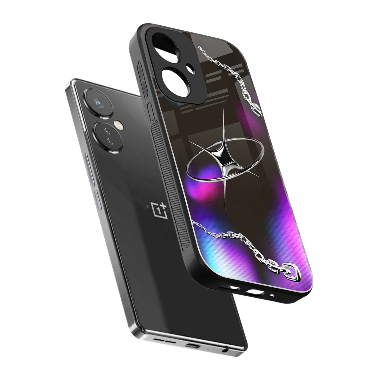Star Luxe sleek oneplus nord ce 3 cover with tempered glass back and TPU edges