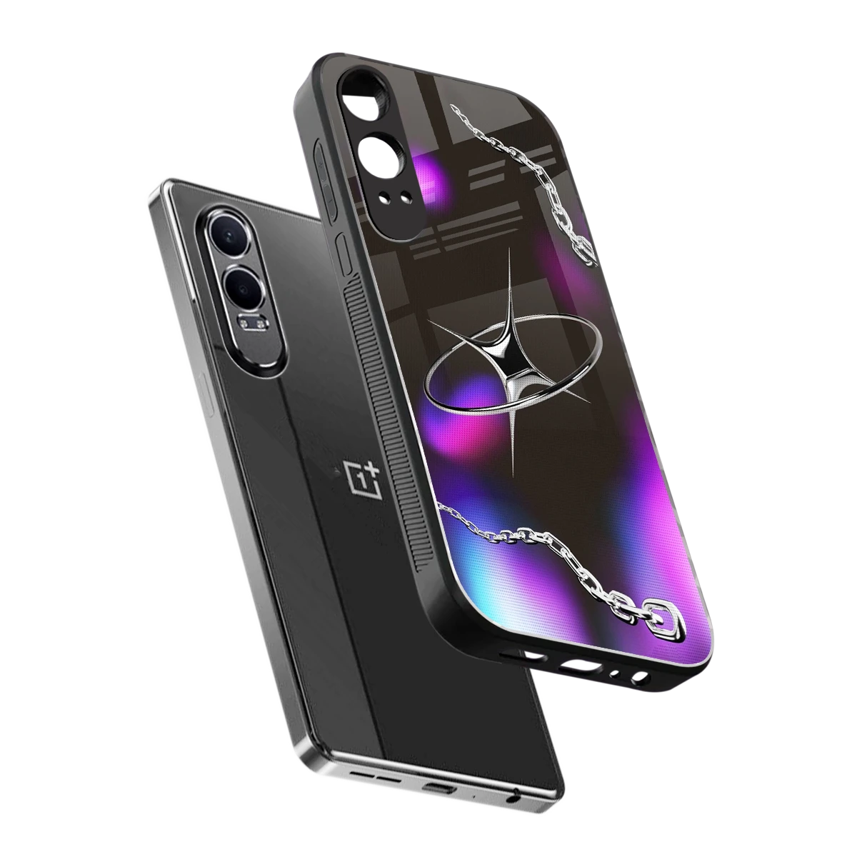 Star Luxe sleek oneplus nord ce 4 lite cover with tempered glass back and TPU edges
