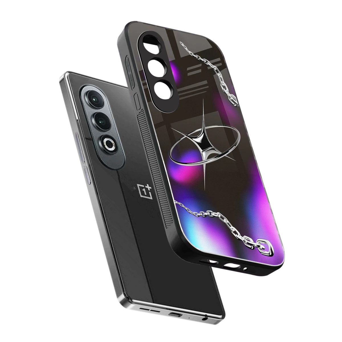Star Luxe sleek oneplus nord ce 4 cover with tempered glass back and TPU edges