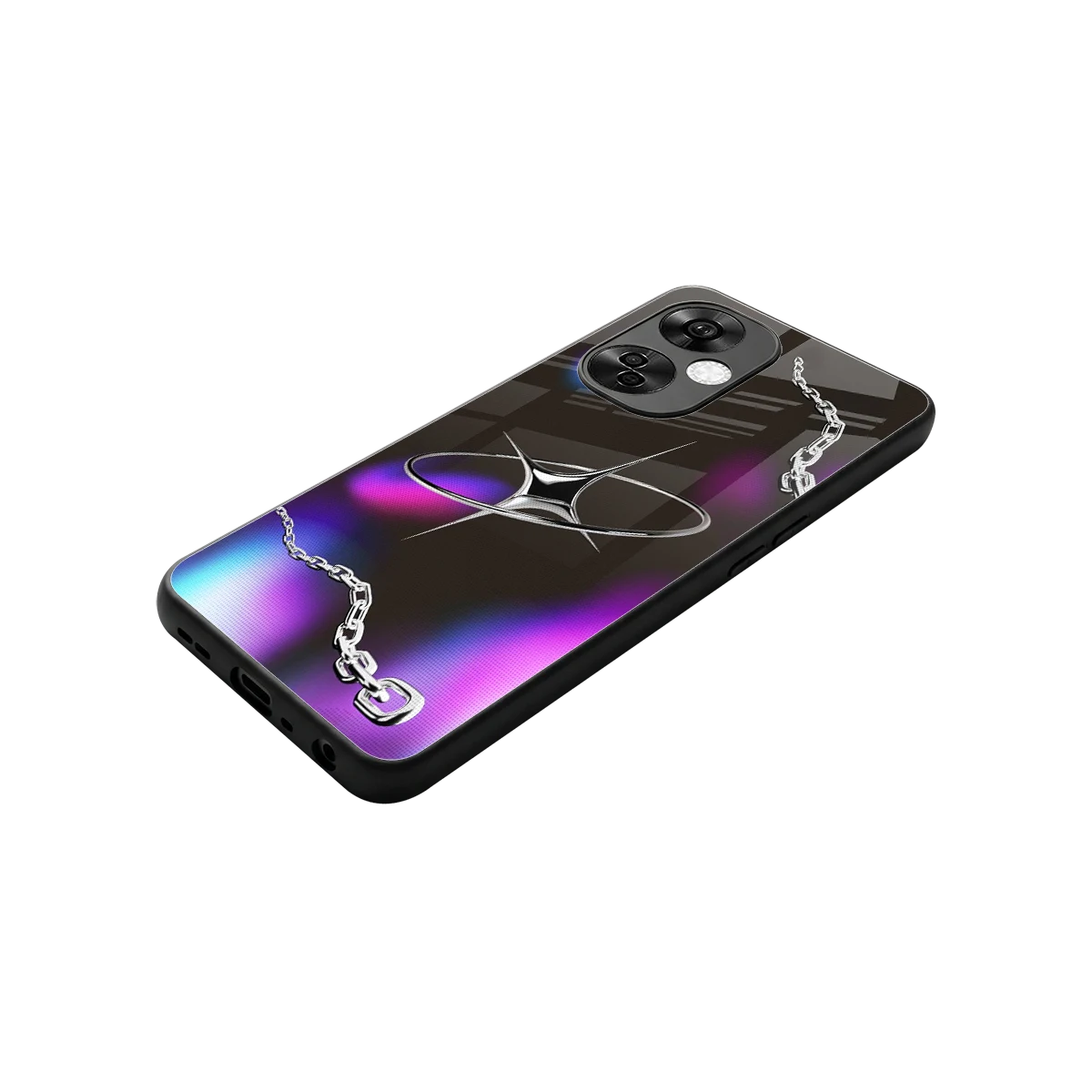 Star Luxe stylish phone case for oneplus nord ce 3 lite | glossy glass and slim fit