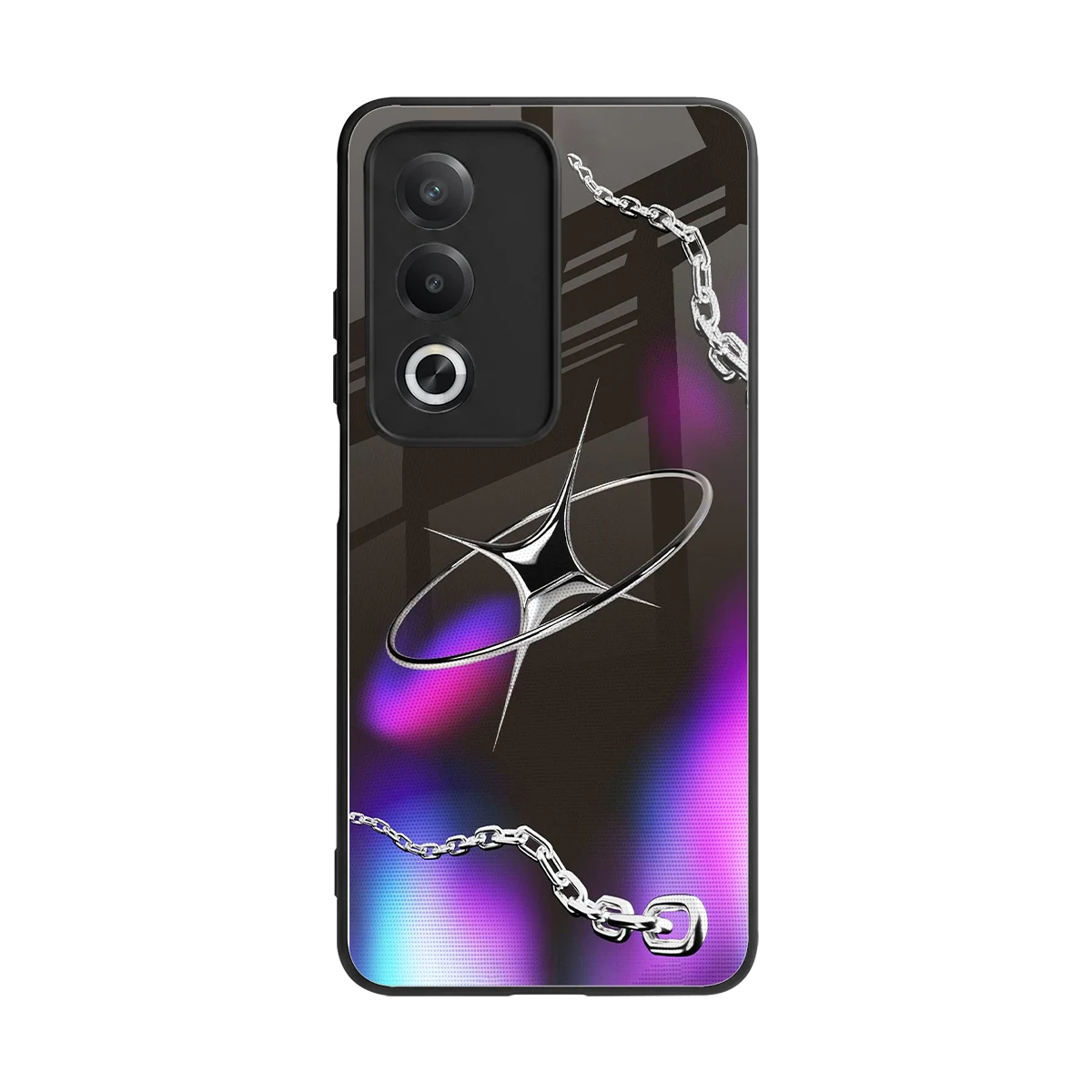 Star Luxe back phone cover | glass case for oppo a3 pro
