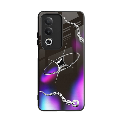 Star Luxe back phone cover | glass case for oppo a3 pro