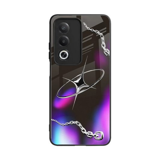 Star Luxe back phone cover | glass case for oppo a3 pro