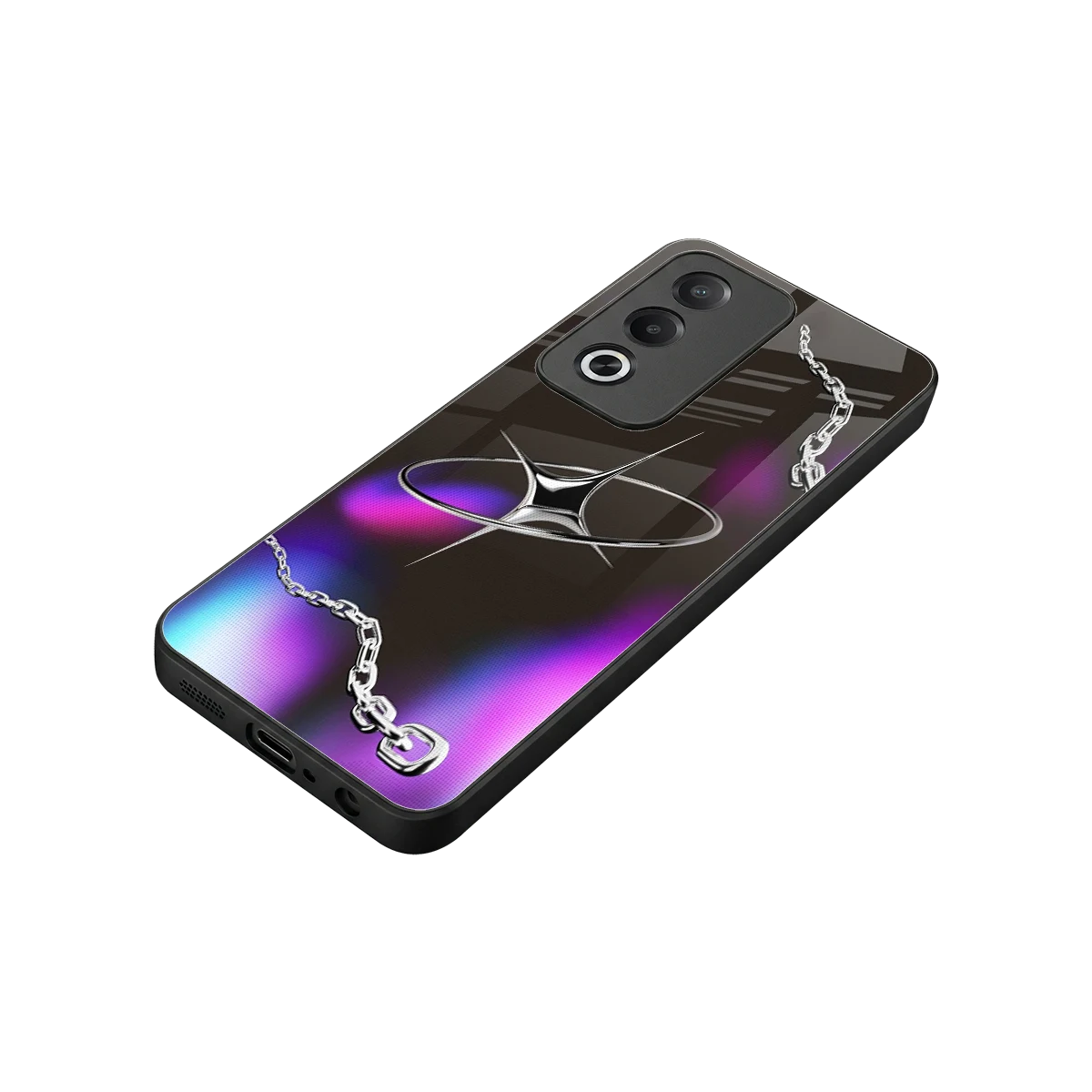 Star Luxe stylish phone case for oppo a3 pro | glossy glass and slim fit
