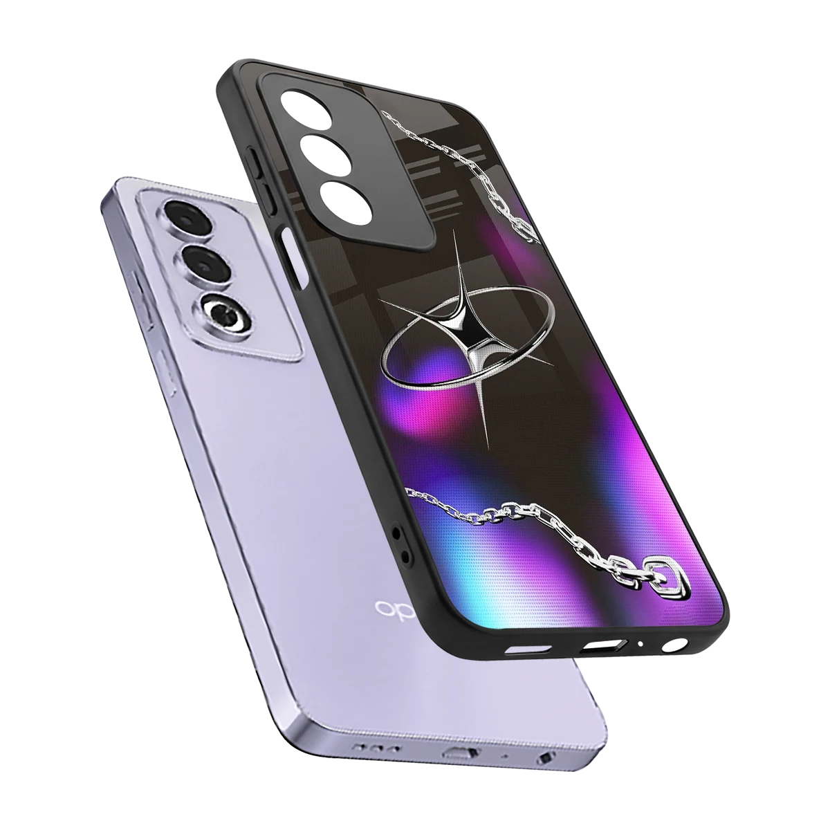 Star Luxe sleek oppo a3 pro cover with tempered glass back and TPU edges