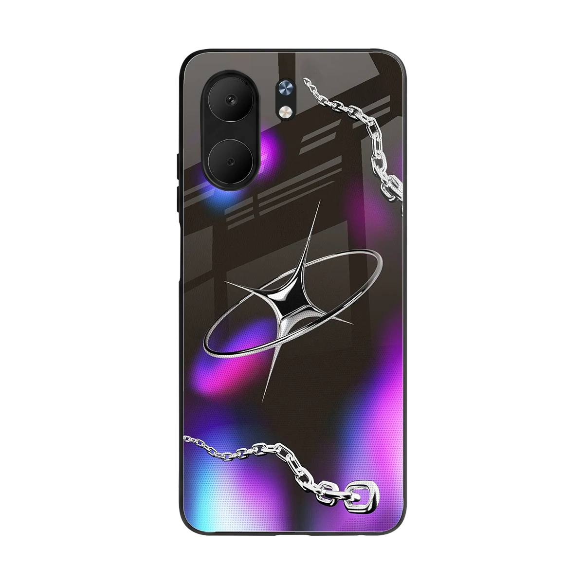 Star Luxe back phone cover | glass case for oppo a5x 5g