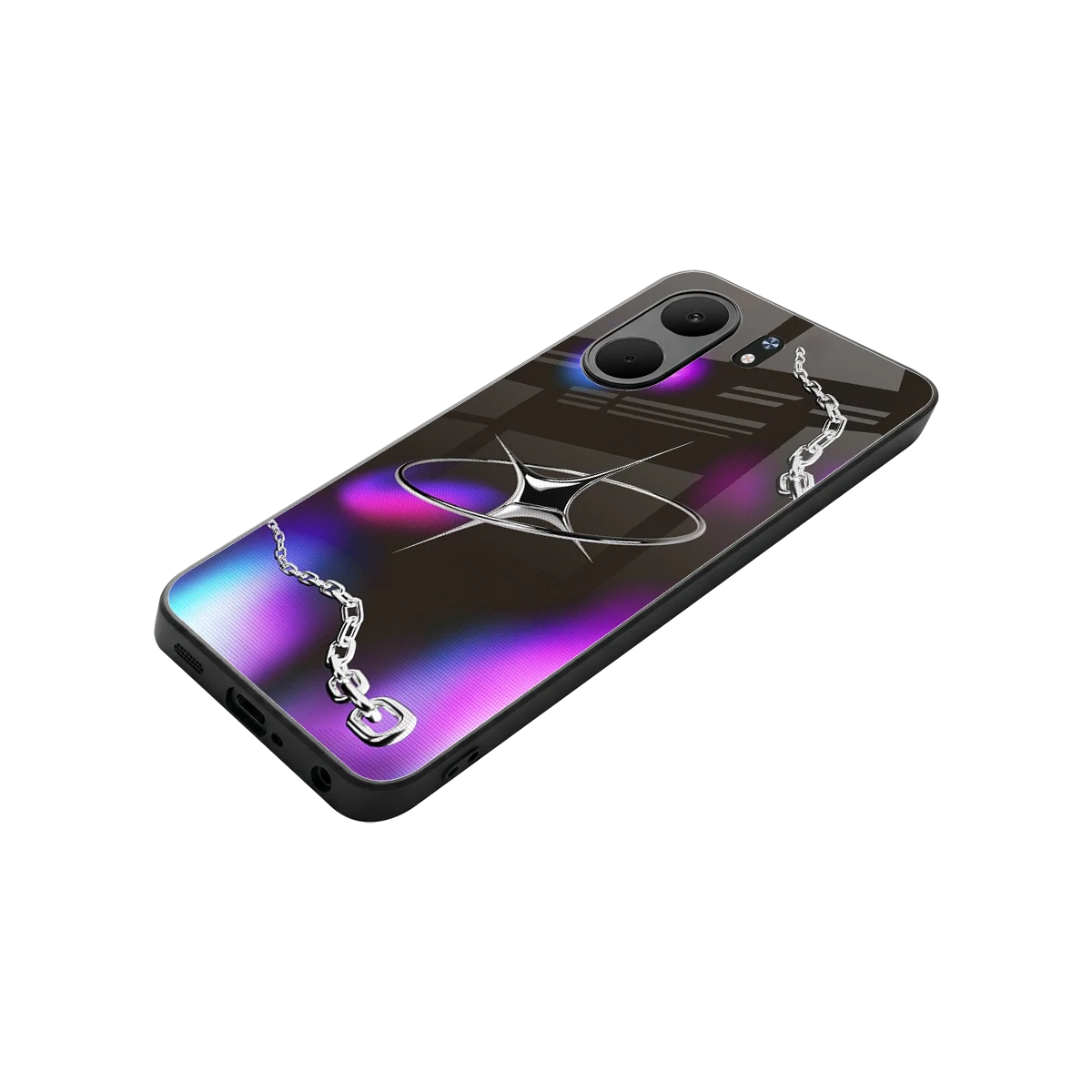 Star Luxe stylish phone case for oppo a5x 5g | glossy glass and slim fit