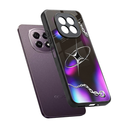 Star Luxe sleek oppo f29 5g cover with tempered glass back and TPU edges